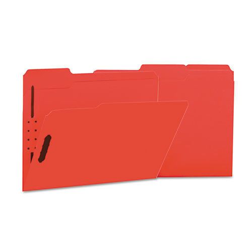 Manila folders, 2 fasteners, 1/3 tab, letter, red, 50/bx for sale