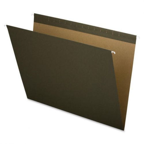 New ! 25 Esselte Hanging File Folders without Tabs 14&#034; X 18&#034; Green  PFX4158 4158