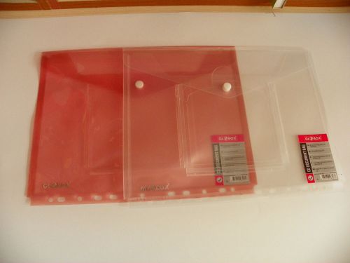 2 a4 ring binder wallet punched press pockets plastic  file cd document folder for sale