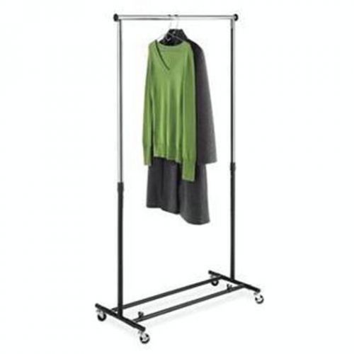 Folding garment rack blk chrm storage &amp; organization 6021-4470-bb for sale