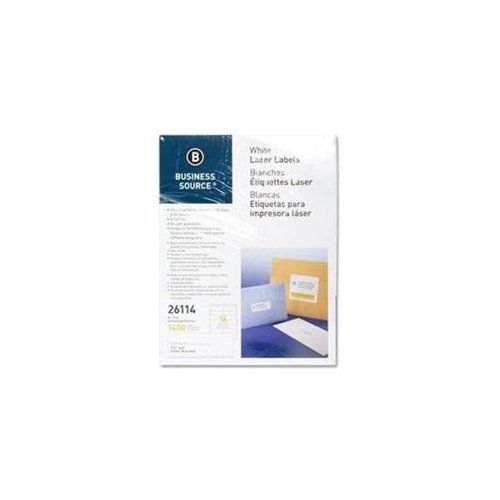 Business Source Mailing Laser Label - 1.33&#034; Width X 4&#034; Length - 3500 (bsn26115)