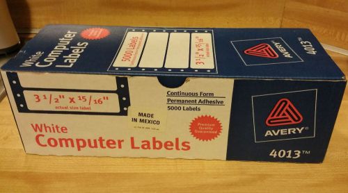 Lot of (3) Avery 4013 Computer Labels - 3.50&#034; Width X 0.94&#034;, 4.25&#034; Length