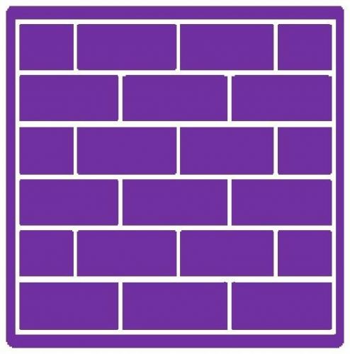 30 Custom Purple Brick Wall Personalized Address Labels