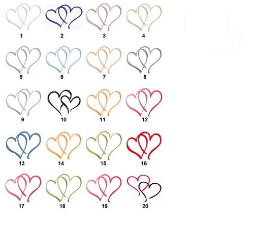 30 Personalized Return Address Wedding Hearts address labels Buy3 Get1 free{w3}