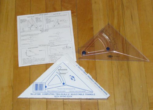 Computing Trig-Scale Adjustable Triangle Size: 8&#034;