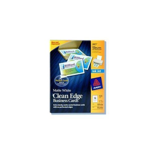 Avery Inkjet Clean Edge Business Card 28877