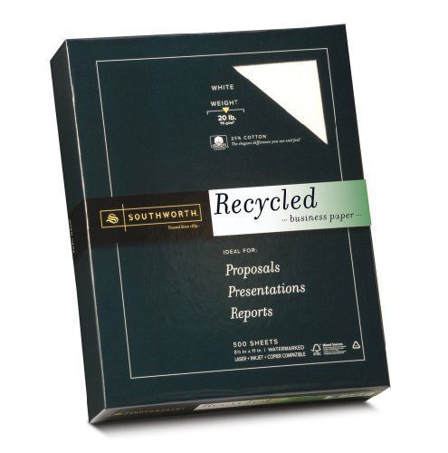 Southworth 603c Recycled Paper - Letter - 8.50&#034; X 11&#034; - 20 Lb - Recycled -
