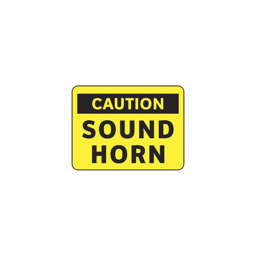 Caution Sign, 10 x 14In, BK/YEL, PLSTC, ENG S1421P10
