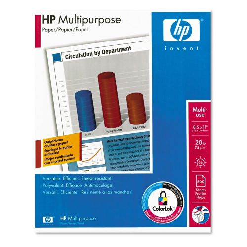 HP Multipurpose Paper 20lb 96 Bright 81/2x11&#034; Half Case - Brand New Item