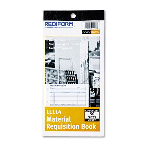 Rediform material requisition book,  two-part carbonless, 50-set book for sale