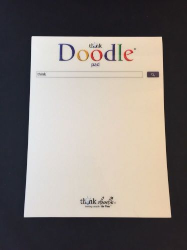 THINK DOODLE PAD Axis Group Sitez Browser 60 Pg Notepad NEW