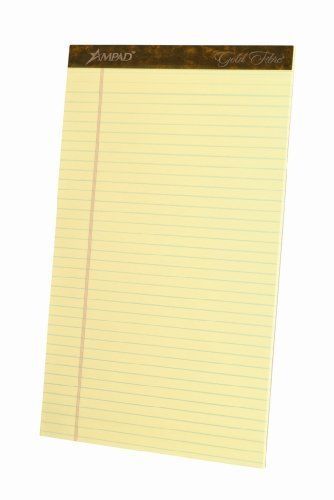 Ampad gold fibre premium legal/wide-ruled writing pad - 50 sheet - 16 (amp20030) for sale