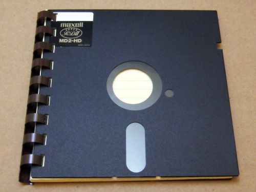 Upcycled 5.25&#034; Floppy Diskette Notebook (The world cheapest computer notebook)