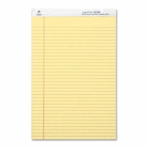 Business Source Legal Pads, Legal Ruled, 50 Sht, 8-1/2&#034;x14&#034;,12Pack (BSN63106)