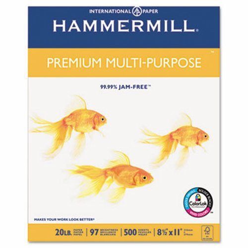Hammermill Multipurpose Paper, 20-lb., 8-1/2 x 11, 2500 per Carton (HAM105910)