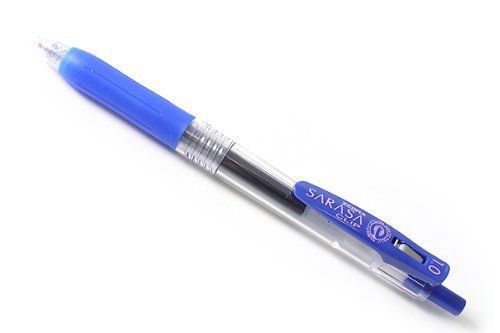 Zebra Sarasa Push Clip Gel Ink Pen 1.0 mm Blue (Japan Import)