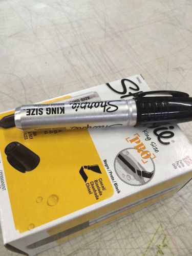 SHARPIE KING SIZE BLACK DOZEN