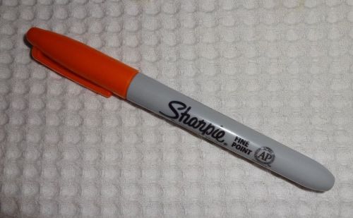1 SHARPIE Permanent Marker - Fine Point  - ORANGE - New!