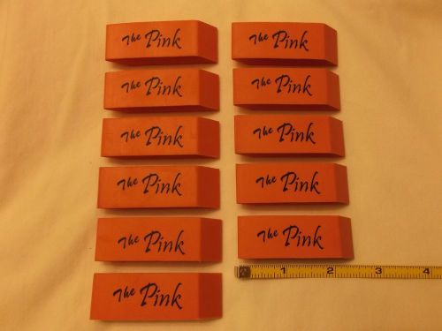 11 The Pink Block Erasers Pencils pens