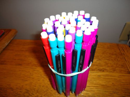 Staples #2 Mechanical Pencils 37 0.5mm Assorted Colors