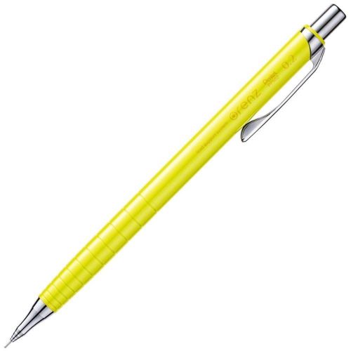 Pentel mechanical pencil orenz ultra fine 0.2mm yellow+extra lead hb(10 lead) for sale