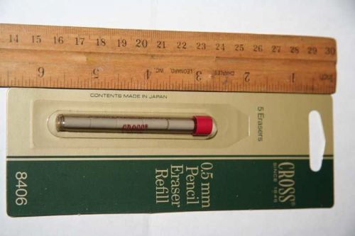 Genuine cross 0.5mm 5 pencil eraser refills #8406 for cassette pencils +townsend for sale