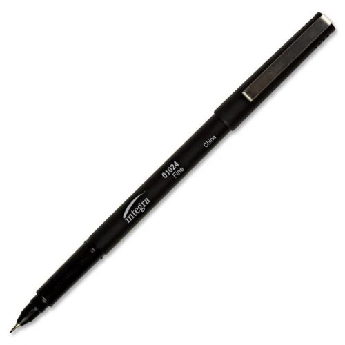 Integra Liquid Ink Pen - 1 Mm Pen Point Size - Black Ink - Black (ita01024)