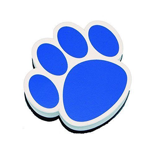 Blue paws magnetic whiteboard eraser for sale