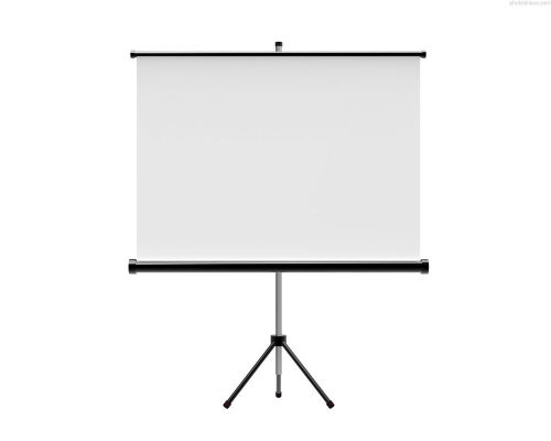 Portable tripod projector screen projection 125 x 125cm for sale