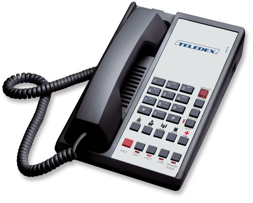 Teledex diamond l2s-5e hotel hospitality telephone dia671491 black for sale