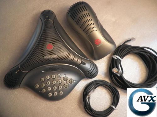 Polycom voicestation 100 +90day warranty, conference speakerphone &amp; power supply for sale