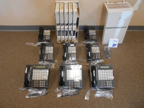 Avaya lucent at&amp;t business office phone system with 8 phones and voicemail aa for sale