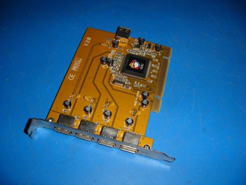SIIG USB 2.0 - 5 Port PCI Card Model JU-P50212 *C423