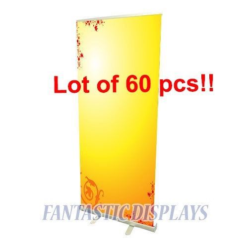Lot of 60 33&#034; inch retractable roll up trade show banner stands for wholesale! for sale