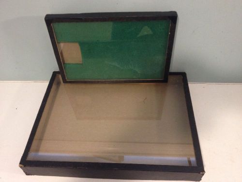 Lot of 2 size dealer jewelry collector display cases flea market trade show for sale