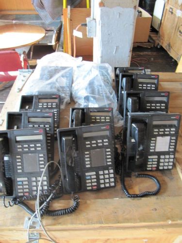 Lot of 11 Lucent Avaya Definity 8411D Business LCD Display Phone