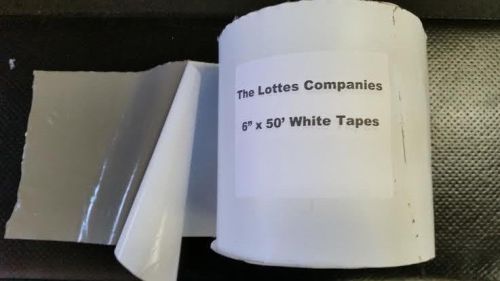 RV Rubber Roofing White  tape 1 roll 6&#034; x 50&#039; WHITE ****PRIORITY SHIPPING!****