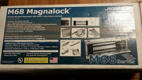 Securitron M68 Magnalock Dual Voltage 12 24 VDC 1200lb mag lock Access control
