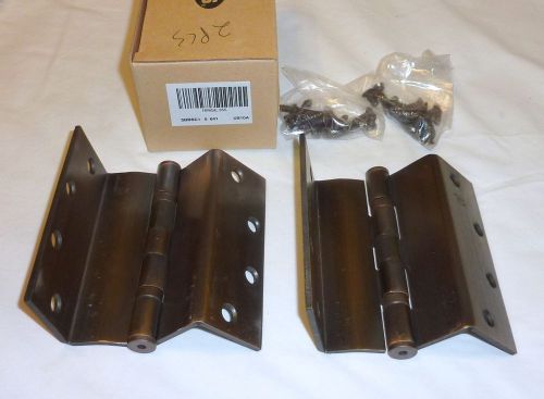 2 Ives 5BBSC1 5&#034; 641 US10A Full Mortise Swing Clear Hinges OXIDIZED BRONZE NEW!
