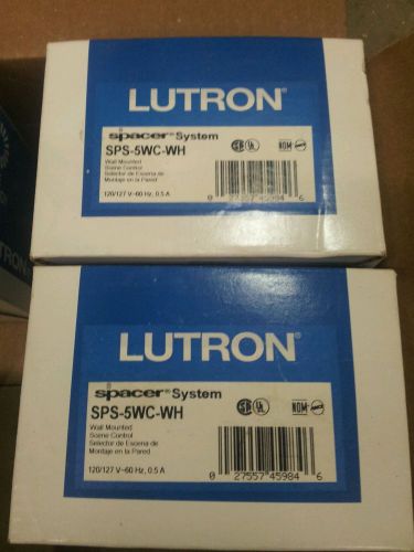 (2) Lutron Spacer Systems Sps-5wc-wh