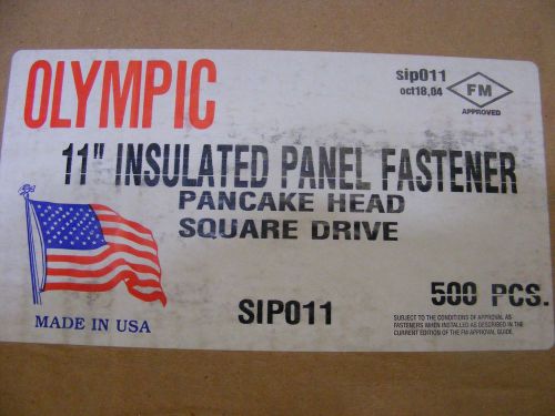 11&#034; long Panel Fasteners  screws Made in USA Olympic  square drive