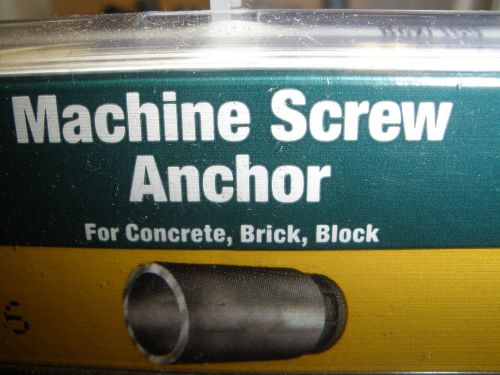 8-32 machine screw or calk in concrete masonry anchors (50) total for sale