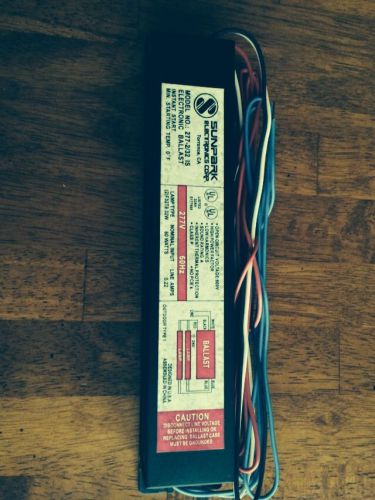 Electronic ballast for (2) f32t8 lamps 277v for sale
