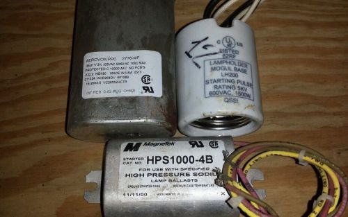 REPAIR KIT FOR HPS LAMP.CAPACITOR/STARTER/PORCELAIN LAMP HOLDER.USED