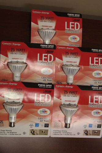 5  par30 dimmable led flood 75 watt replacement uses 15 watts for sale