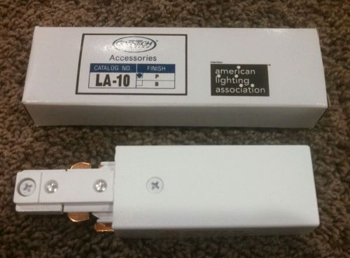 Nib con-tech la-10 track lighting end feed connector for sale