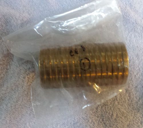 Two inch brass insert poly pipe coupling adapter new for sale