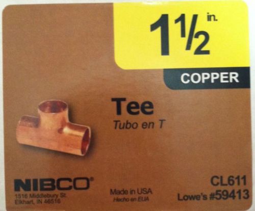 4 - 1 1/2 copper pressure tees ninco cl611 for sale