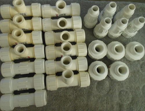 Contractor Special! Misc. Lot of 3/4&#034; PVC Pipe Fittings