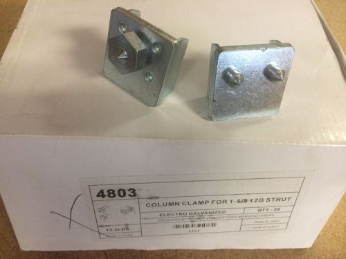 (#4803) 1 5/8&#034; beam clamp column clamp for unistrut channel p3087 box of 10 for sale